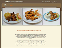 Tablet Screenshot of larocarestaurante.com